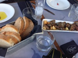 Greek lunch in Mykonos