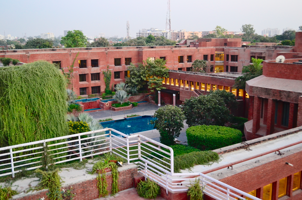 ITC Mughal Agra- view of the pool area from the observatory