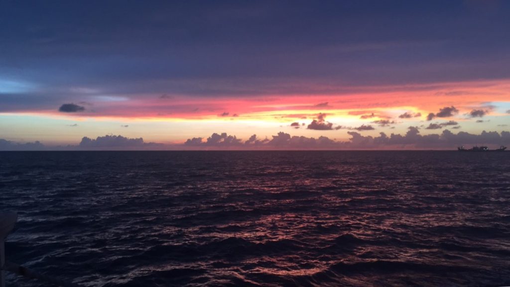 Different shades of the sunset in Colombo's Galle Face