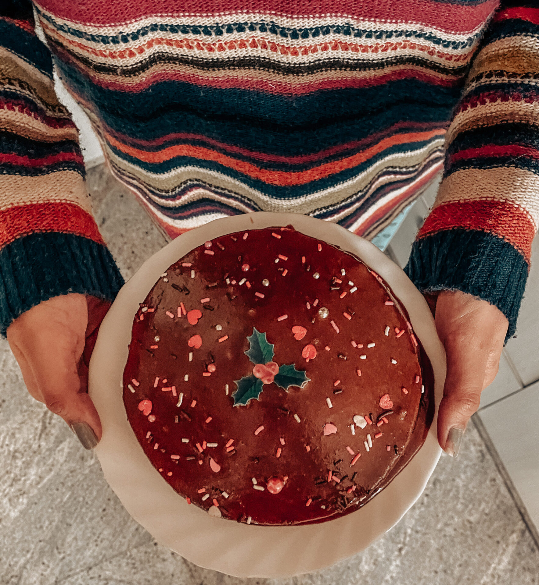 Vegan choco-coffee cake